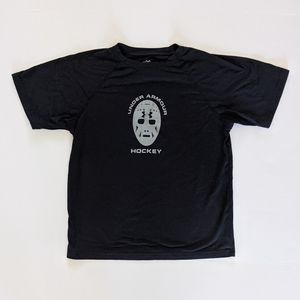 Boys Black Under Armour Hockey Short Sleeve T Shirt NWOT